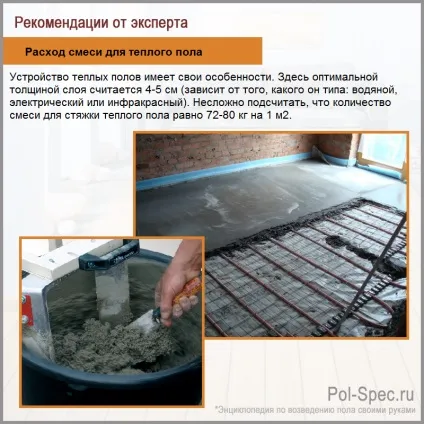 Розрахунок пескобетона для стяжки підлоги - докладна інструкція! (Пескобетона) Розрахунок пескобетона для стяжки підлоги - докладна інструкція!