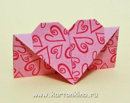 Орігамі конверт схема конвертів з паперу для грошей і з сердечком