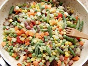 Рецепт різотто з овочами і м'ясом