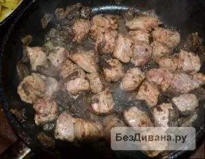 Рецепт рагу з грибами, м'ясом і картоплею (рагу м'ясом картоплею) Рецепт рагу з грибами, м'ясом і картоплею