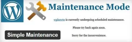 Режим технічного обслуговування wordpress без плагінів (технічного) Режим технічного обслуговування wordpress без плагінів