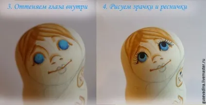 Малюємо миле личко матрьошці - ярмарок майстрів - ручна робота, handmade (очі) Малюємо миле личко матрьошці - ярмарок майстрів - ручна робота, handmade