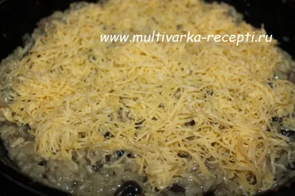 Різотто з м'ясом і грибами