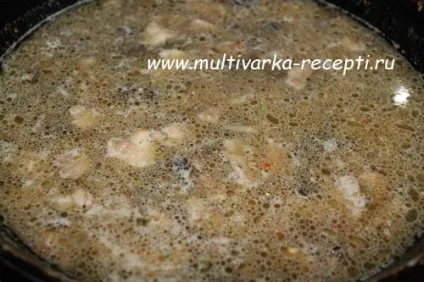 Різотто з м'ясом і грибами