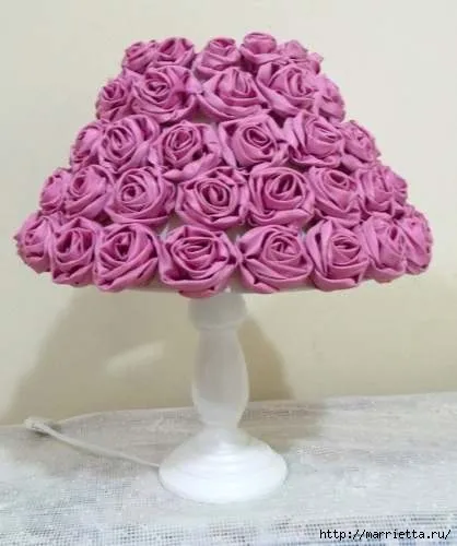 Троянди з тканини