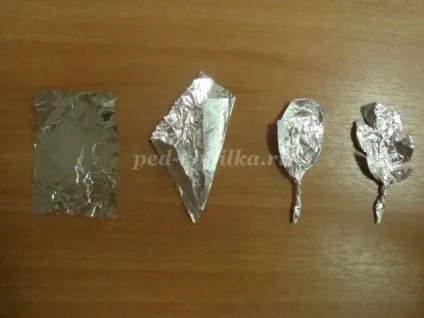 Троянди з фольги своїми руками