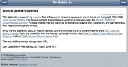 Посібник з налаштування mobile joomla (iPhone iPad iPod) Посібник з налаштування mobile joomla