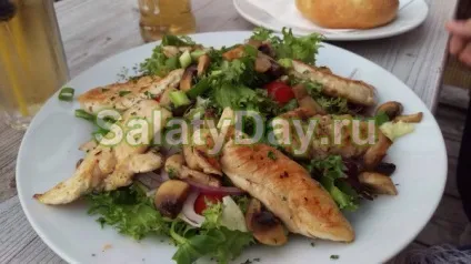 Салат баварський з куркою - шедевр зі звичних продуктів рецепт з фото і відео