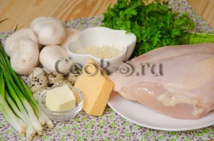 Рулетики з курячого філе з начинкою - покроковий рецепт з фото, страви з курки (страви з курки) Рулетики з курячого філе з начинкою - покроковий рецепт з фото, страви з курки