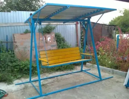 Садові гойдалки з металу - варіанти і виготовлення своїми руками (садові гойдалки з металу) Садові гойдалки з металу - варіанти і виготовлення своїми руками