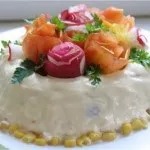 Салат-коктейль з помідорами (сир) Салат-коктейль з помідорами
