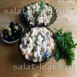 Салат з куркою, грибами і ковбасою рецепт з фото (курка) Салат з куркою, грибами і ковбасою рецепт з фото