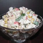 Салат-коктейль з помідорами (зелений горошок) Салат-коктейль з помідорами