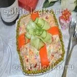Салат з бананом і куркою (гранат) Салат з бананом і куркою