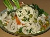 Салат з кальмарами, огірками і картоплею - простий рецепт з фото (салат) Салат з кальмарами, огірками і картоплею - простий рецепт з фото