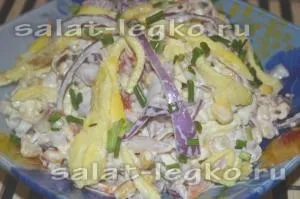 Салат - сонячний, рецепт з фото (кукурудза) Салат - сонячний, рецепт з фото