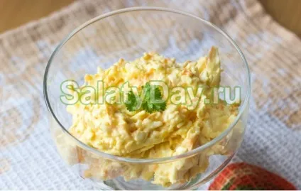 Салат коктейль з шинкою і сиром (сир шинка коктейль салат) Салат коктейль з шинкою і сиром