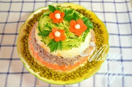 Салат зі свинячого мови з огірками рецепт з фото (салат) Салат зі свинячого мови з огірками рецепт з фото