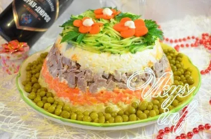 Салат зі свинячого мови з огірками рецепт з фото (мова) Салат зі свинячого мови з огірками рецепт з фото