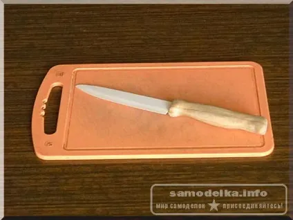Саморобна дерев'яна рукоятка для кухонного ножа з паркету (кухонного) Саморобна дерев'яна рукоятка для кухонного ножа з паркету