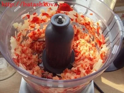 Гостра закуска з помідор (додати соусу перемішати) Гостра закуска з помідор