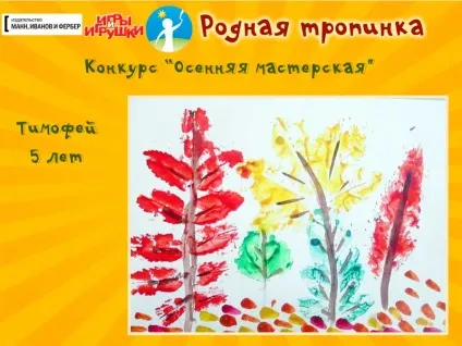 Відбитки листя на папері