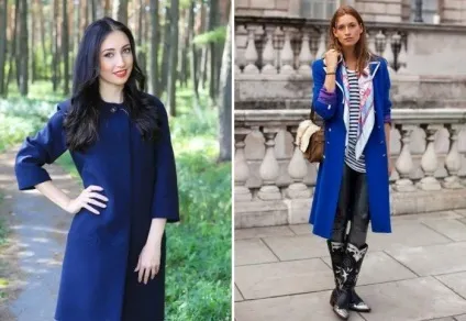 З чим носити синє пальто - модні образи з фото і ідеальні поєднання