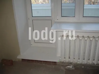 Сендвіч панель в балконних дверей