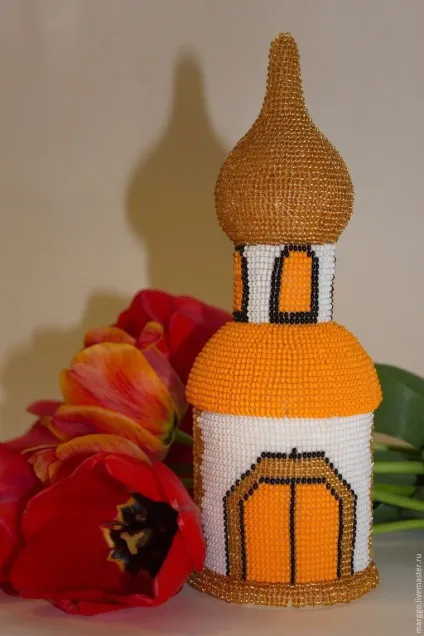 Шкатулка-храм з бісеру - ярмарок майстрів - ручна робота, handmade (великодній подарунок) Шкатулка-храм з бісеру - ярмарок майстрів - ручна робота, handmade