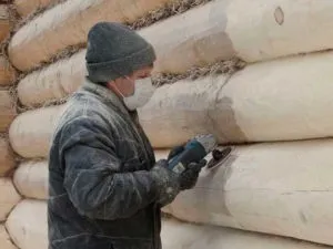 Шліфування зрубу своїми руками цінні поради будівельників (стрічкова шліфувальна машинка) Шліфування зрубу своїми руками цінні поради будівельників