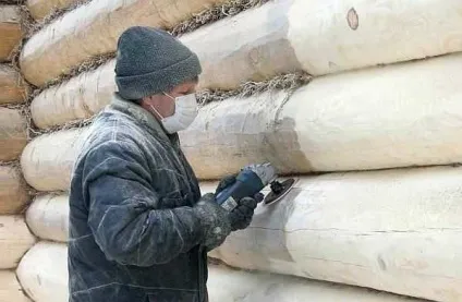 Шліфування зрубу своїми руками болгаркою і шлифмашинкой, каміни і печі Запоріжжя (шліфування) Шліфування зрубу своїми руками болгаркою і шлифмашинкой, каміни і печі Запоріжжя