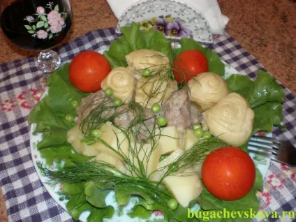 Штрудлі з м'ясом і картоплею (рецепт з фото), він і вона (картоплею) Штрудлі з м'ясом і картоплею (рецепт з фото), він і вона
