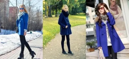 З яким шарфом носити синє пальто (пальто) З яким шарфом носити синє пальто