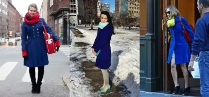 З яким шарфом носити синє пальто (аксесуари до синього пальто) З яким шарфом носити синє пальто