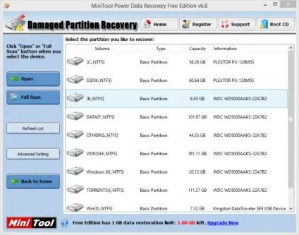 Завантажити програму minitool power data recovery (безкоштовно, російська версія)