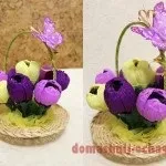 Солодкий букет з цукерок крокуси з цукерок (своїми руками)