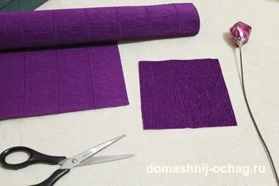 Солодкий букет з цукерок крокуси з цукерок (своїми руками)
