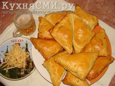 Листкові конвертики з м'ясом