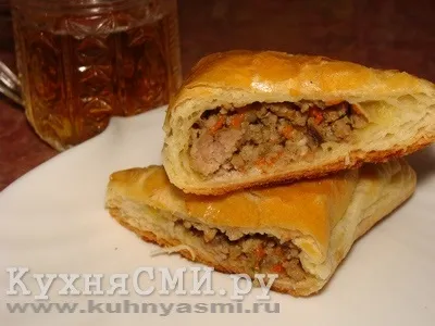 Листкові конвертики з м'ясом