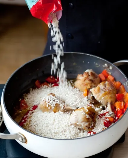 Паелья з куркою і морепродуктами рецепт з фото (паелья з куркою) Паелья з куркою і морепродуктами рецепт з фото