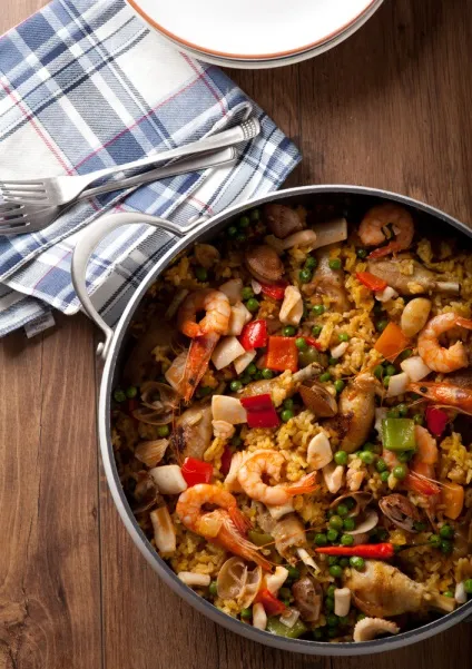 Паелья з куркою і морепродуктами рецепт з фото (паелья з куркою) Паелья з куркою і морепродуктами рецепт з фото