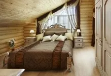 Спальні в дерев'яному будинку дизайн і фото, інтер'єр в дерев'яному будинку і з бруса, оформлення білого (спальні) Спальні в дерев'яному будинку дизайн і фото, інтер'єр в дерев'яному будинку і з бруса, оформлення білого