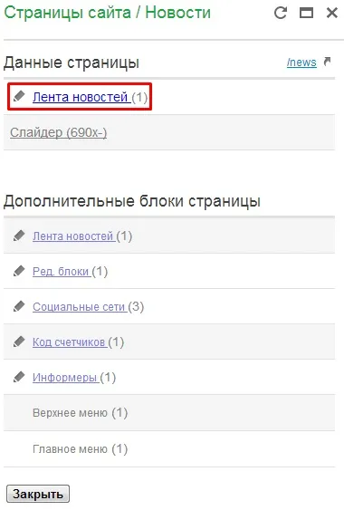 Створення стрічки новин