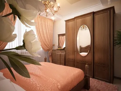 Спальня в персикових тонах фото, дизайн, рекомендації (тонах) Спальня в персикових тонах фото, дизайн, рекомендації