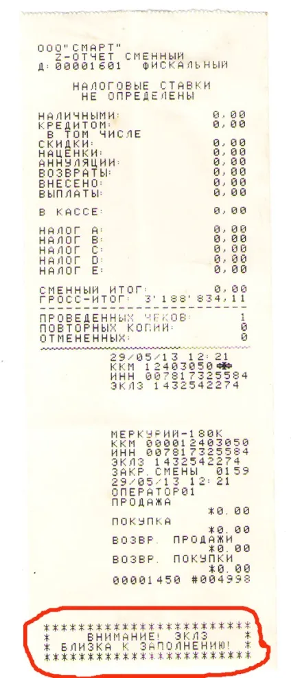 Терміни планової заміни блоку Еклз, Аллат (напис УВАГА Еклз) Терміни планової заміни блоку Еклз, Аллат