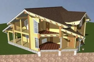 Вартість будинку з клеєного бруса під ключ (клеєного) Вартість будинку з клеєного бруса під ключ