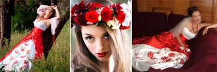 Весільні сукні в слов'янському стилі моделі і фасони давньоукраїнських нарядів з фото
