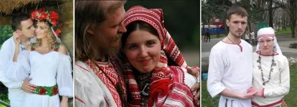 Весільні сукні в слов'янському стилі моделі і фасони давньоукраїнських нарядів з фото