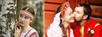 Весільні сукні в слов'янському стилі моделі і фасони давньоукраїнських нарядів з фото