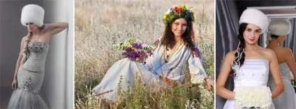 Весільні сукні в слов'янському стилі моделі і фасони давньоукраїнських нарядів з фото
